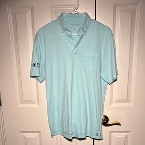 Peter Millar Mens Collard Shirt w/ Custom Sleeve Brand